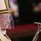Image for article titled Pope Francis Wears Miter With Faceshield To Comply With New Vatican Safety Measures